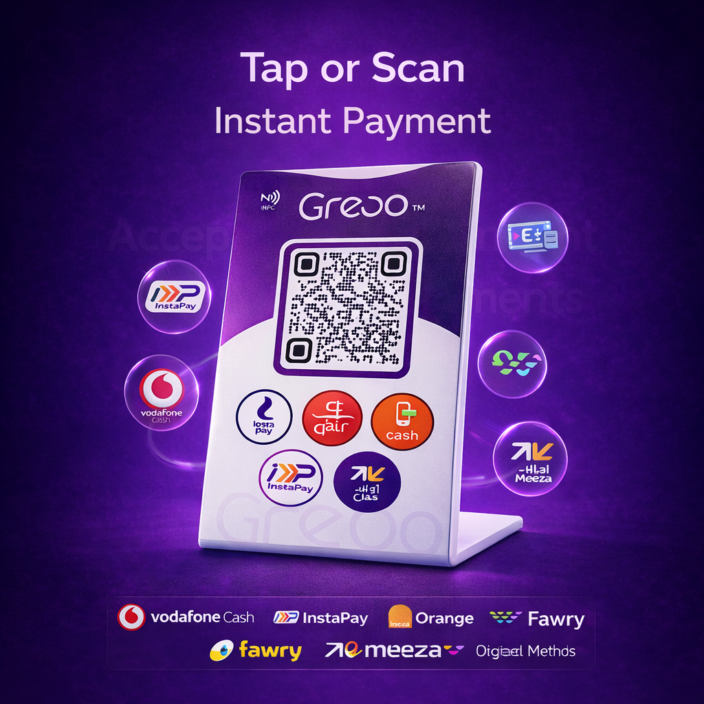 Social Media Display Stand 3 Instant Payment Display Stand