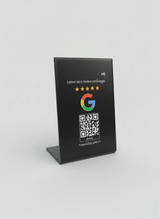 Smart NFC Google Review Stand – Instant 5-Star Reviews with Tap & Scan (18x12 cm)