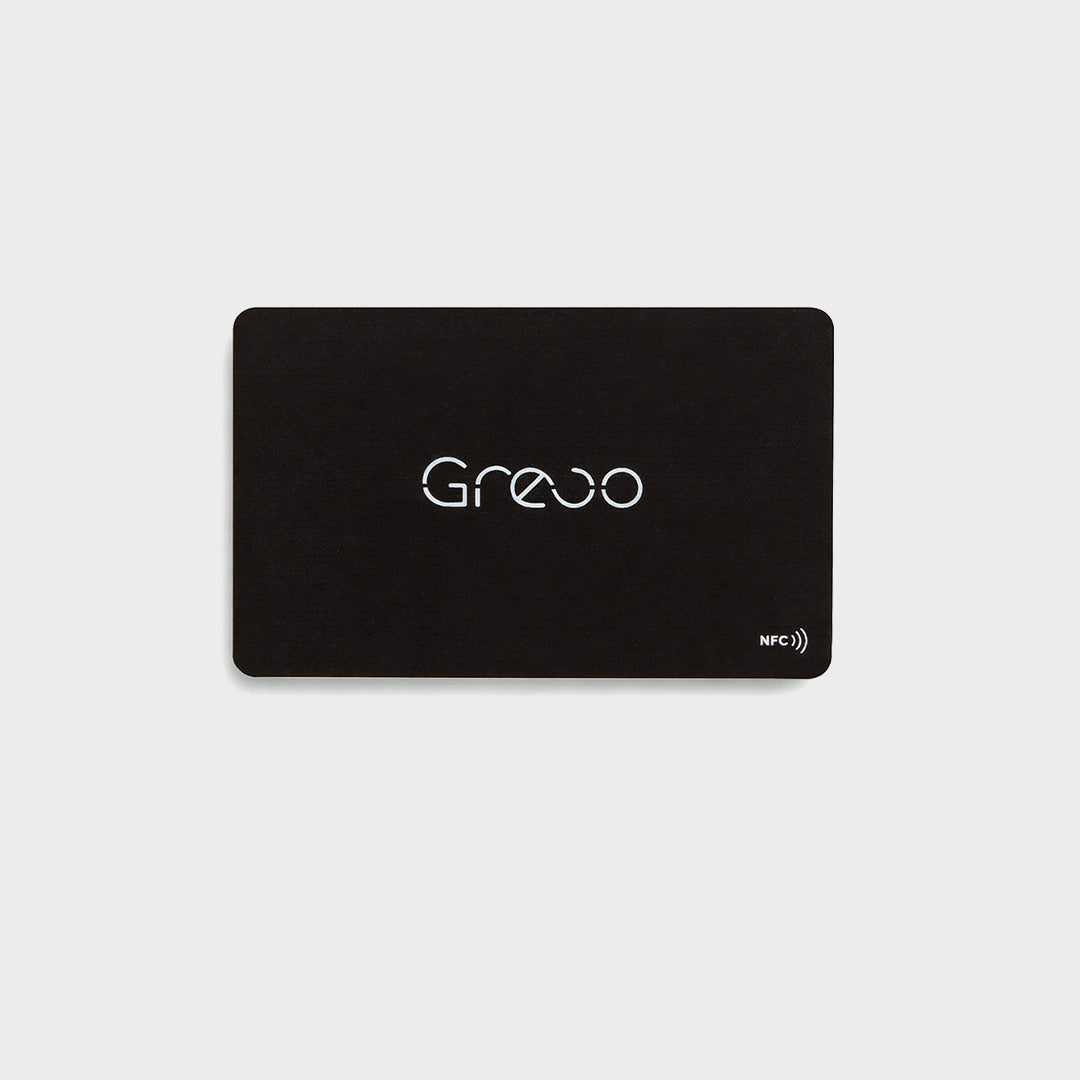 Grevo NFC Digital Business Card, Tap to Share Contact Info and Social Media, Compatible with Smartphones, Black and White