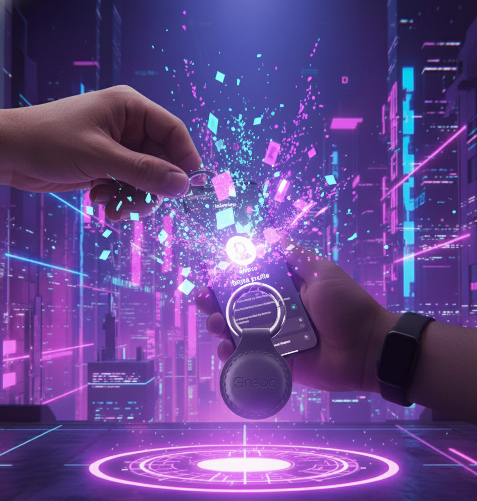 Grevo Leather Keychain